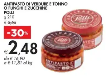 Bennet ANTIPASTO DI VERDURE E TONNO O FUNGHI E ZUCCHINE POLLI offerta