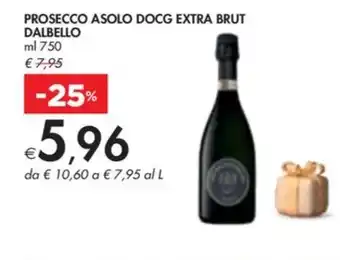 Bennet PROSECCO ASOLO DOCG EXTRA BRUT DALBELLO offerta