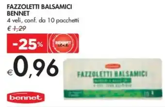 Bennet FAZZOLETTI BALSAMICI BENNET offerta