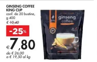Bennet GINSENG COFFEE KING CUP conf. da 20 bustine, offerta