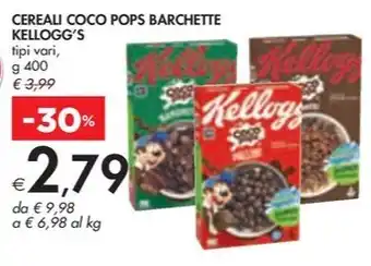 Bennet CEREALI COCO POPS BARCHETTE KELLOGG'S offerta