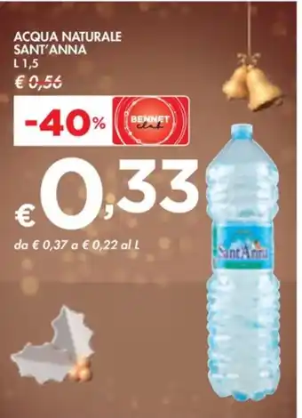 Bennet ACQUA NATURALE SANT'ANNA offerta