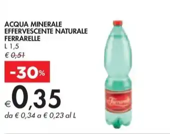 ACQUA MINERALE EFFERVESCENTE NATURALE FERRARELLE L 1,5