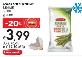 Bennet ASPARAGI SURGELATI BENNET offerta