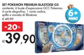 Bennet SET POKEMON PREMIUM BLASTOISE-GX offerta
