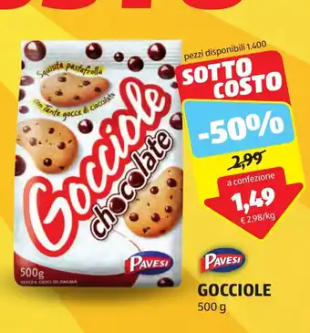 ALDI PAVESI GOCCIOLE 500 g offerta