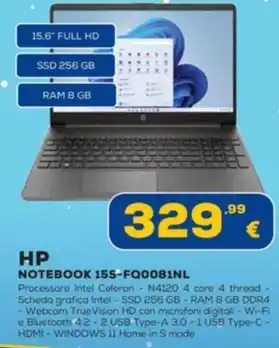 Euronics HP NOTEBOOK 15S-FQ0081NL offerta