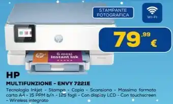 Euronics HP MULTIFUNZIONE - ENVY 7221E offerta