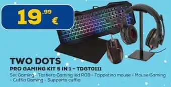 Euronics TWO DOTS PRO GAMING KIT 5 IN 1 - TDGT0111 offerta
