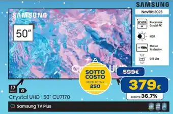 SAMSUNG Crystal UHD 50" CU7170