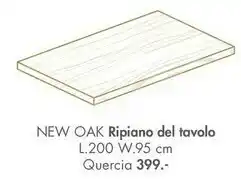 Casa New Oak Ripiano Del Tavolo offerta