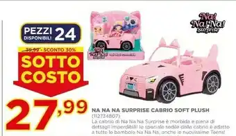 Na! Na! Na! Surprise Soft Plush Convertible Auto Della Bambola
