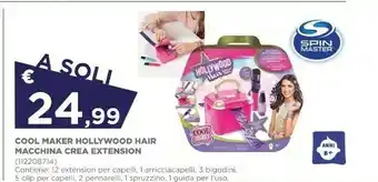 Toys Center Spin master Cool Maker - Hollywood Hair Macchina Crea Extension, 12 Extension Personalizzabili E Accessori, Dagli 8 Anni - 60 offerta