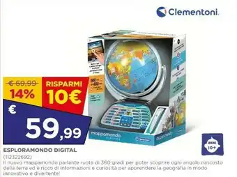 Toys Center Clementoni MAPPAMONDO DIGITAL offerta