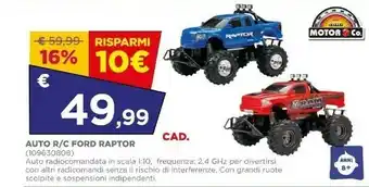 Toys Center Auto R/C Ford Raptor offerta