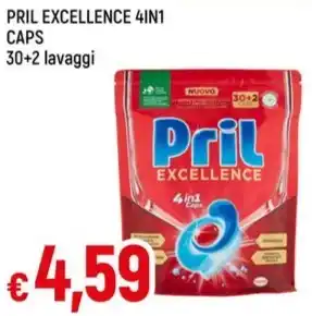 PRIL EXCELLENCE 4IN1 CAPS 30+2 lavaggi