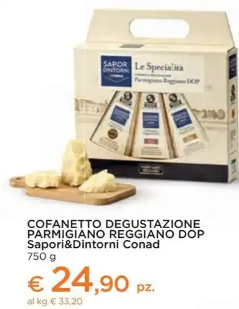 COFANETTO DEGUSTAZIONE PARMIGIANO REGGIANO DOP Sapori&Dintorni Conad 750 g