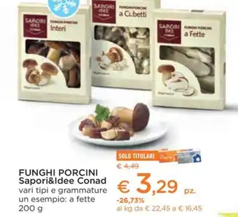 Conad City FUNGHI PORCINI Sapori&Idee Conad offerta