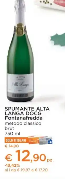 SPUMANTE ALTA LANGA DOCG Fontanafredda metodo classico brut