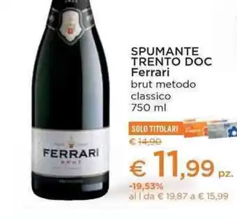Conad City SPUMANTE TRENTO DOC Ferrari brut metodo classico offerta