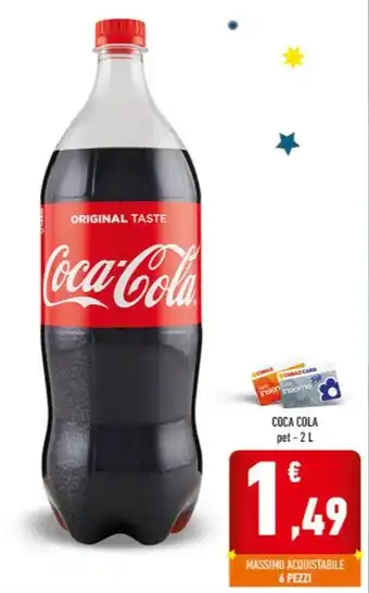 Conad City COCA COLA pet - 2 L offerta