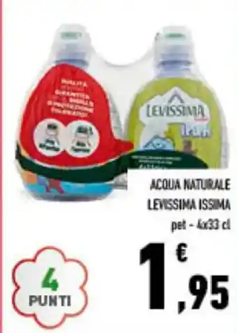 Conad City ACQUA NATURALE LEVISSIMA ISSIMA pet - 4x33cl offerta