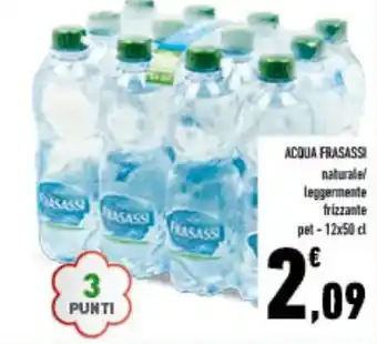 Conad City ACQUA FRASASSI naturale/ leggermente frizzante pet-12x50 cl offerta