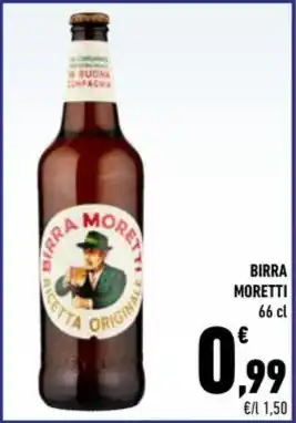 Conad City BIRRA MORETTI 66 cl offerta