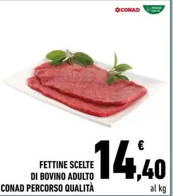 Conad City FETTINE SCELTE DI BOVINO ADULTO CONAD PERCORSO QUALITÀ offerta