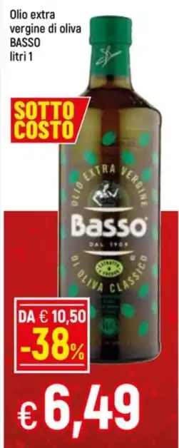 Famila Superstore Olio extra vergine di oliva BASSO litri 1 offerta
