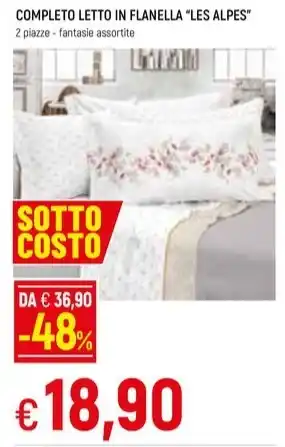 COMPLETO LETTO IN FLANELLA "LES ALPES"