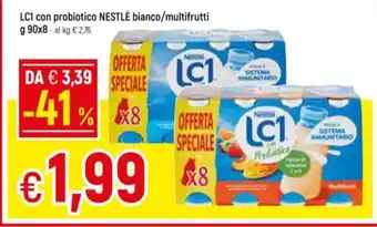 Famila Superstore LC1 con probiotico NESTLÈ bianco/multifrutti g 90x8 offerta