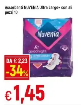 Assorbenti NUVENIA Ultra Large+ con ali pezzi 10