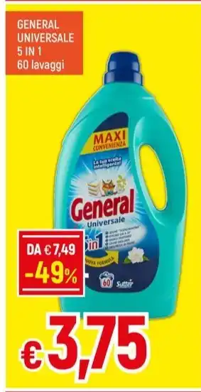 GENERAL UNIVERSALE 5 IN 1 60 lavaggi