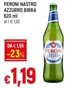Galassia PERONI NASTRO AZZURRO BIRRA 620 ml offerta
