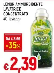 Galassia LENOR AMMORBIDENTE LAVATRICE CONCENTRATO 40 lavaggi offerta