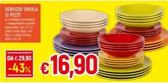 SERVIZIO TAVOLA 12 PEZZI