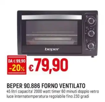Galassia BEPER 90.886 FORNO VENTILATO offerta