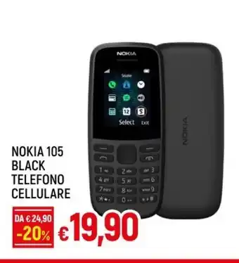 Galassia NOKIA 105 BLACK TELEFONO CELLULARE offerta