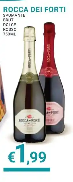 Eté ROCCA DEI FORTI SPUMANTE BRUT DOLCE ROSSO 750ML offerta