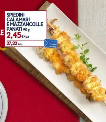 Sapore di Mare SPIEDINI CALAMARI EMAZZANCOLLE PANATI 90 g offerta