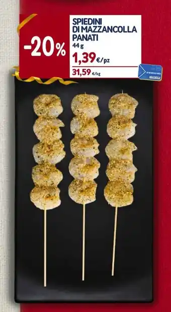 Sapore di Mare SPIEDINI DI MAZZANCOLLA PANATI 44g offerta
