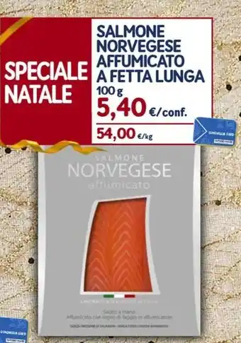 Sapore di Mare SALMONE NORVEGESE AFFUMICATO AFETTA LUNGA offerta
