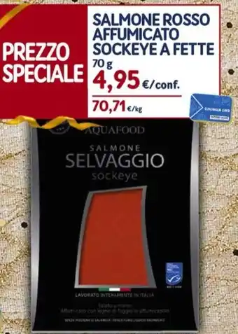 Sapore di Mare SALMONE ROSSO AFFUMICATO SOCKEYE A FETTE offerta
