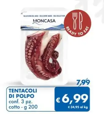 MD Discount TENTACOLI DI POLPO conf. 3 pz. cotto - g 200 offerta