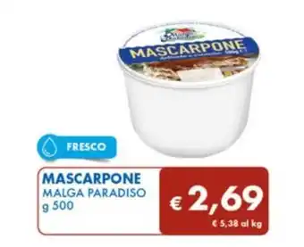 MD Discount MASCARPONE MALGA PARADISO g 500 offerta
