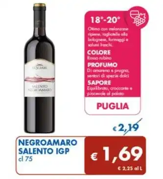 NEGROAMARO SALENTO IGP cl 75