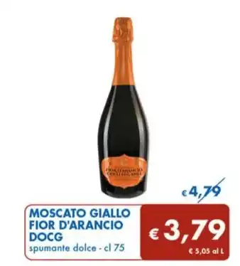 MD Discount MOSCATO GIALLO FIOR D'ARANCIO DOCG spumante dolce - cl 75 offerta