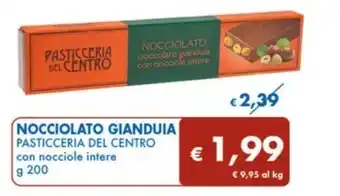MD Discount NOCCIOLATO GIANDUIA PASTICCERIA DEL CENTRO con nocciole intere offerta