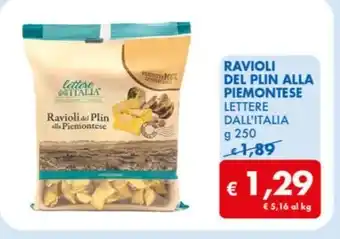 MD Discount RAVIOLI DEL PLIN ALLA PIEMONTESE LETTERE DALL'ITALIA offerta
